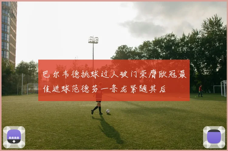 巴尔韦德挑球过人破门荣膺欧冠最佳进球范德芬一条龙紧随其后